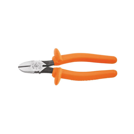 Klein Tools D220-7-INS Pliers, Insulated Diagonal Cutting Pliers with 1000V Rated Grips, 7-Inch