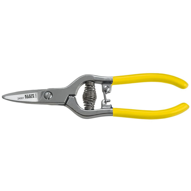 Klein Tools 24001 Spring Action Snip, 0 V, Yellow/
