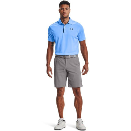 Under Armour Men's Tech Golf Polo T-Shirt, Carolina Blue (475)/Pitch Gray, M Tall