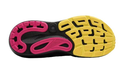 Brooks Women’s Adrenaline GTS 24 Supportive Running Shoe, Black/Yellow/Fuchsia, 5.5 UK