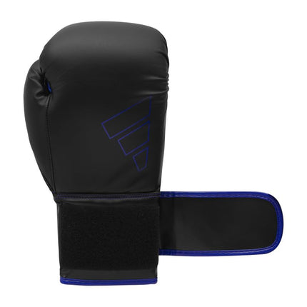 adidas Boxing Gloves - Hybrid 80 - for Boxing, Kickboxing, MMA, Bag, Training & Fitness - Boxing Gloves for Men & Women - Weight (6 oz, Black/Blue)