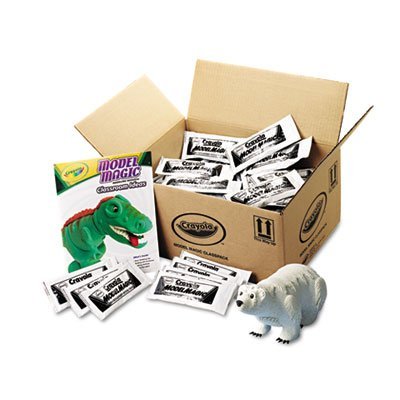 Crayola® Model Magic Pasta de modelar autofraguante, 75 bolsas de 28 g por caja, blanco