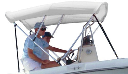Survivor Marine Products Bimini Top (Fabric Only), White, 6-Feet Length x 54-Inch Height x 85-90-Inch Width