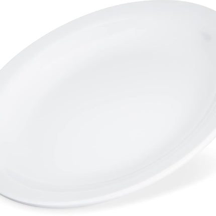 Carlisle FoodService Products Kingline Plastic Bread Plate, Butter Plate, Melamine Plate for Catering, Restaurants, 5.5 Inches, White, (Pack of 48)
