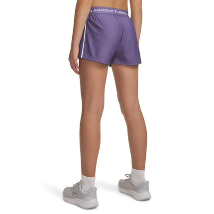 Under Armour Girls UA Play Up Shorts Purple/White 11-12 Years