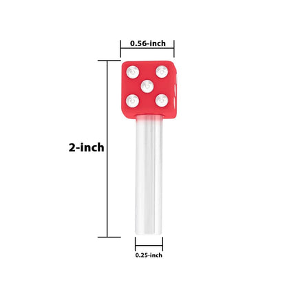 United Pacific 70040 High Impact Plastic Construction Dice Door Lock Knobs for Classic & Vintage Cars/Trucks, 10-32 Thread - Red/White (Pack of 2)
