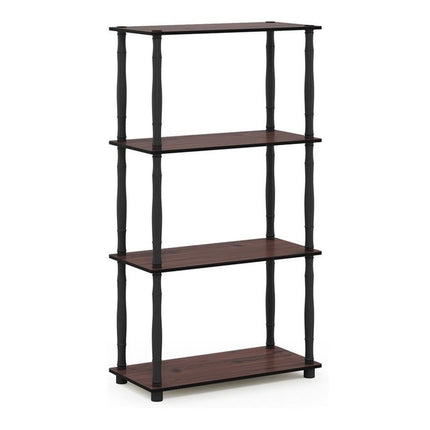 Furinno TURN-N-TUBE Storage Shelves, 4-Tier Book S