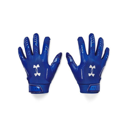 Under Armour Boys F9 Nitro Football Gloves, (400) Royal/Capri/Metallic Silver, Small