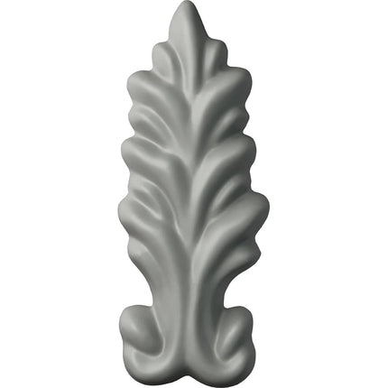 Ekena ONL01X02HE 1 1/8" W x 2 3/4" H x 3/8" P Helene Leaf Drop Onlay, Primed
