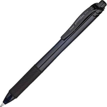 Pentel 1.0mm Energel Retractable Gel Rollerball Pen - Black, 12 pack