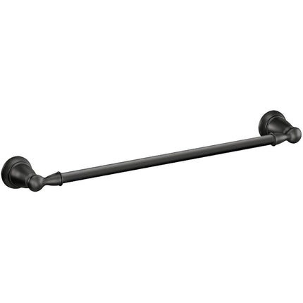 Moen Y2624BL Banbury Matte Black Bathroom Towel Rail, Towel Bar