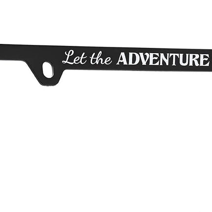 Jeep UV Printed Black Plastic License Plate Frame Holder 2 Hole