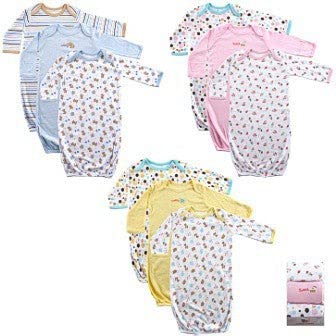 Gigoteuses en coton unisexe Luvable Friends, motif dessert rose, prématuré/nouveau-né