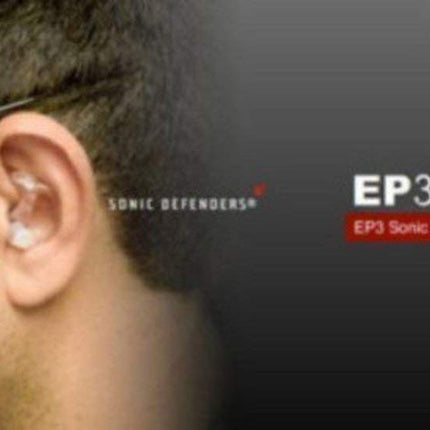 Surefire Sonic Ear Defenders EP3 Plus Noise Cancelling Headphones 24db NRR Hearing Protection for Shooting, Hunting or Construction, Ideal for Men, Women and Adults, Medium, Clear