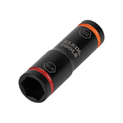 Klein Tools 66076 Impact Driver Flip Socket, 9/16- and 1/2-Inch Sizes, Use with Klein Tools Compact Impact Wrenches BAT20CW, BAT20CW1
