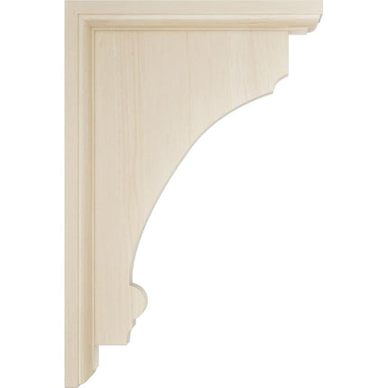 Ekena BKTW02X08X12TMRW 2 1/2-Inch Width x 8-Inch Depth x 12-Inch Height X-Large Thompson Wood Bracket - Rubber Wood