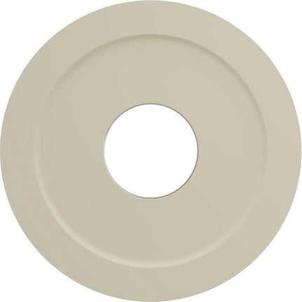 Ekena 11 3/8" OD x 3 5/8" ID x 7/8" P Palmetto Ceiling Medallion (Fits Canopies up to 4 1/2"), Polyurethane, Primed