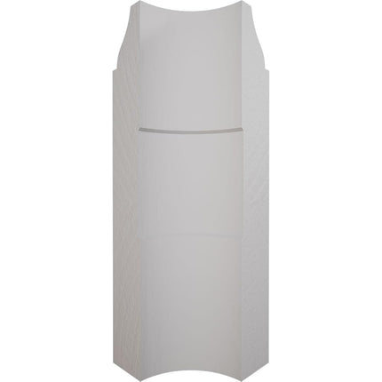 4 1/4"H x 1 5/16"P WM620 Americraft Solid Paint Grade Wood Bullnose Outside Bullnoseboard Corner Moulding, Primed Pine (Matches Moulding MLDW01X04WM620PP)