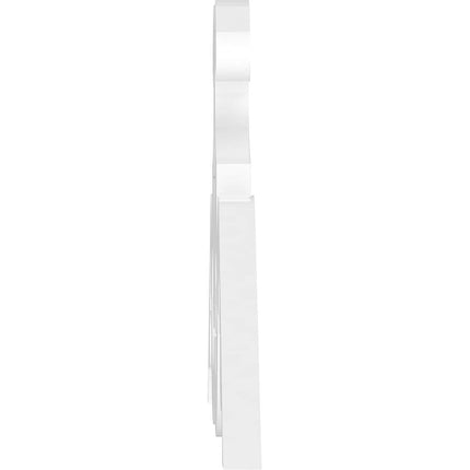 Ekena GPP060X015X100BEN Gable Pediment, Primed, 60" W x 15" H x 1" P (6/12)