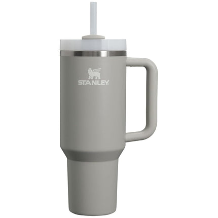 STANLEY Quencher H2.0 FlowState Stainless Steel Vacuum Insulated Tumbler with Lid and Straw for Water, Iced Tea or Coffee, Smoothie and More, Ash, 40oz