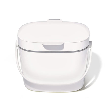 OXO Good Grips Easy-Clean Compost Bin, White, 6.6 