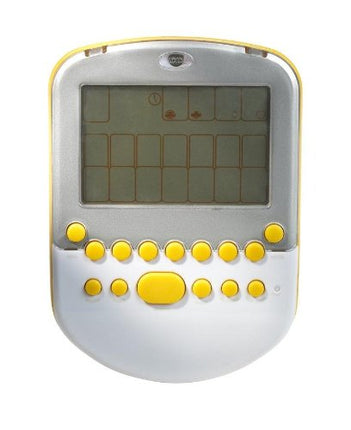 Radica Big Screen Solitaire - White/ Silver with Yellow Accents