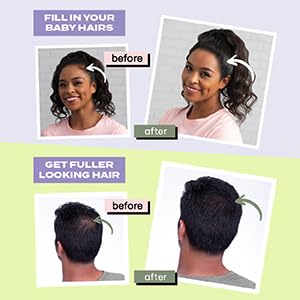 Toppik Hair Building Fibres Black, 55g - Thicker Fuller Look Instantly, Natural Keratin Protein, Wind Sweat & Rain Resistant, Easy to Apply, For Men & Women who are thinning