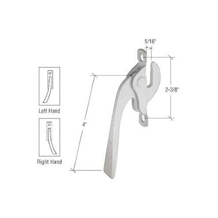 Prime-Line Products H 3541 Casement Window Left Hand Locking Handle, Aluminum