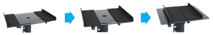 Rockville RVSM5 Pair Studio Monitor Bookshelf Speaker Stands w/Adjustable Height Black