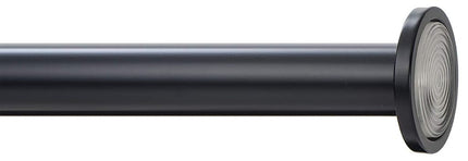Ivilon Tension Curtain Rod - Spring Tension Rod for Windows or Shower, 54 to 90 Inch. Black