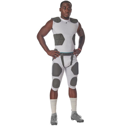 Champro Man-Up - 7-Pad Girdle, White, Adult Small
