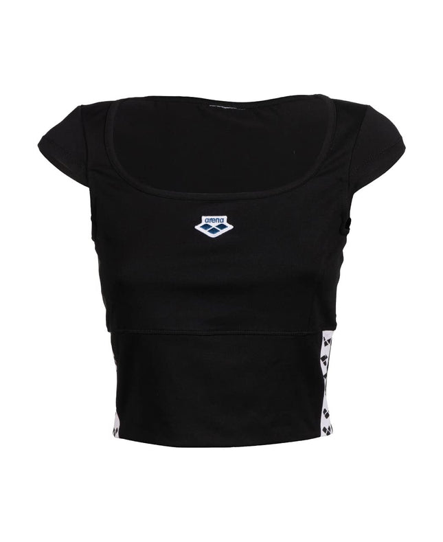ARENA Women's Icons Bra Top Solid T-Shirt, Black-W