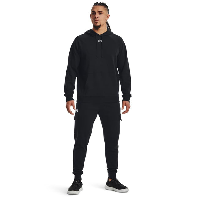Under Armour Men's UA Rival Fleece Hoodie, (743) Lime Yellow / / White, Medium Tall