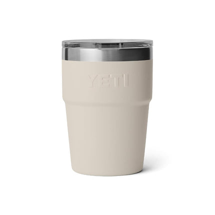 YETI Rambler 16 oz Stackable Tumbler, Vacuum Insulated, Stainless Steel with MagSlider Lid, Cape Taupe