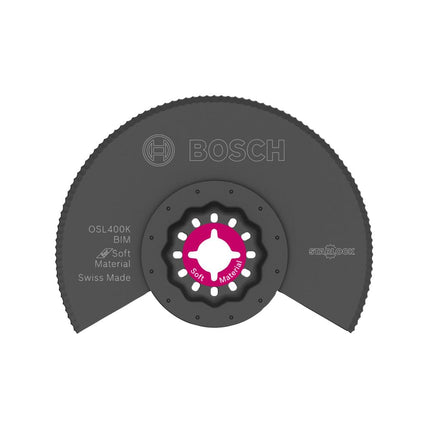 Bosch OSL400K Hoja segmentada de cuchillo dentado bimetálico para multiherramienta oscilante Starlock, 4"