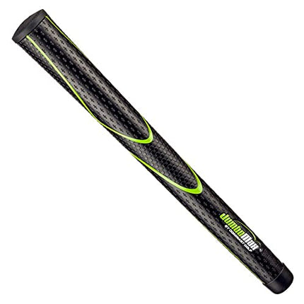 JumboMax Set of 1 Tour Series Golf Grips - Black with Silver Trim Standard Jumbo (+1/8)