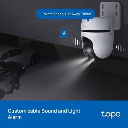Tapo 2K 4MP Pan/Tilt Outdoor Wired Wi-Fi Security Camera, C520WS