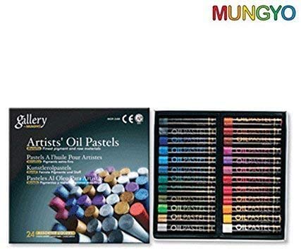 Mungyo Gallery Artists' Oil Pastels - 24 Metallic Colors