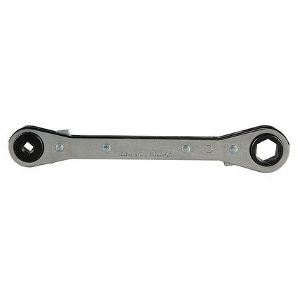 KLEIN TOOLS 68309 Ratcheting Fully-Reversible Refrigeration Wrench with Compact Design and Chrome-Plated Finish