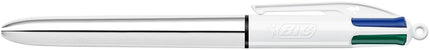 BIC 4 Colours Shine Retractable Ballpoint Pen Black/Blue/Red/Green (Pack of 12