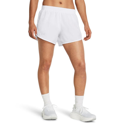 Under Armour Womens Fly By 3'' Shorts White XL