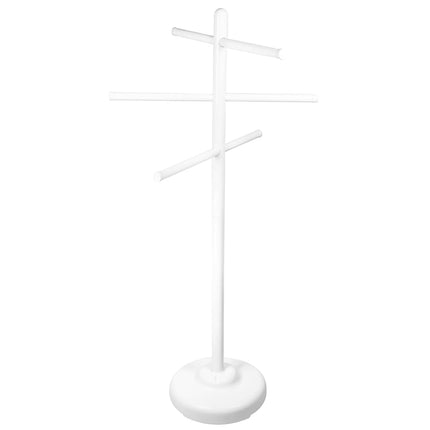SWIMLINE HYDROTOOLS 89032 Free Standing Poolside Adjustable-Towel Rack with Water Weighted Base Three Arms Tier for Outdoors & Indoors Pool Patio Bathroom Poolside Accessory Holder Bar Drying-Stand