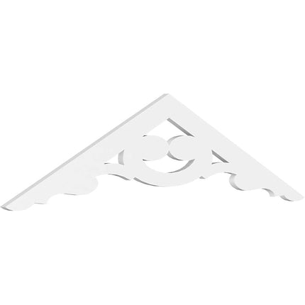 Ekena GPP060X015X100ROB Gable Pediment, Primed, 60" W x 15" H x 1" P (6/12)