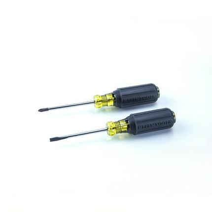 Screwdriver Set 8 Piece, 4 Phillips and 4 Flat Head Tips, Cushion Grip, Precision Machined Klein Tools 85078