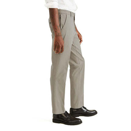 Pantalones casuales Dockers Smart 360 Flex D2 de ajuste recto para hombre, caqui de trabajo, color beige safari (elástico) - Tan, 32W x 32L