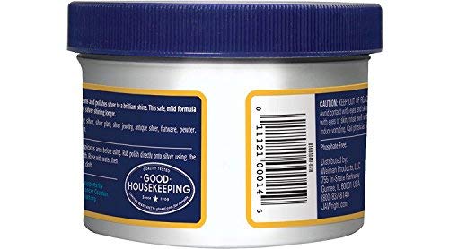 Wright's Silver Cleaner and Polish Cream - 8 Ounce - Ammonia Free - Gently Clean and Remove Tarnish Without Scratching
