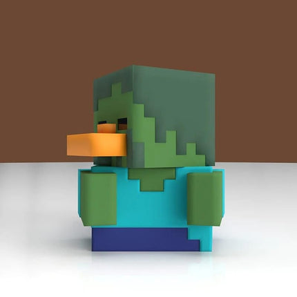 TUBBZ: Minecraft - Zombie Mob Rubber Duck Collectable Toy 9 cm