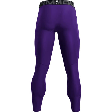 Under Armour Men's Armour HeatGear Leggings, Purple (500)/White, Medium