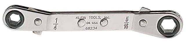 KLEIN TOOLS 68234 Ratcheting Offset Box Wrench, Fu