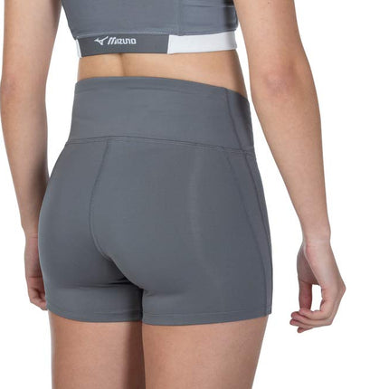Mizuno Women's Elevated 4" Inseam Volleyball Short, Quiet Shade, XX-Small
